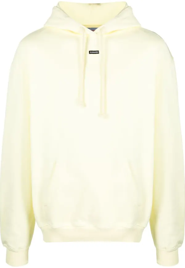 BLUEMARBLE hoodie med logotyp - Gul