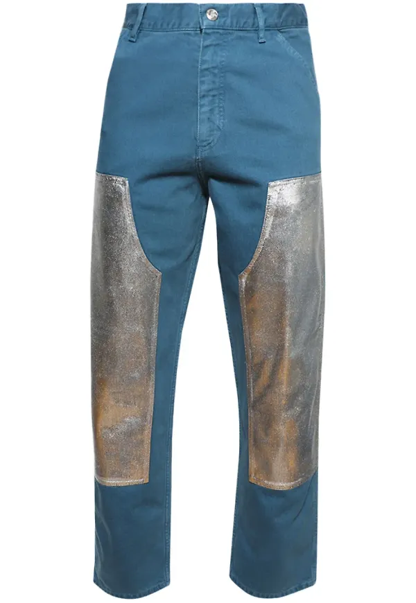 BLUEMARBLE jeans med knälapp - Blå