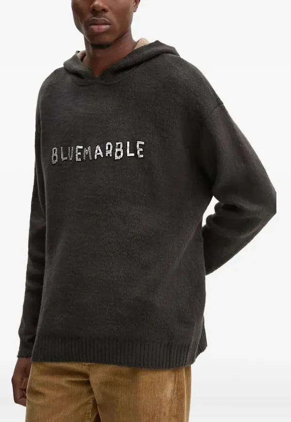 BLUEMARBLE sweatshirt med huva - Svart