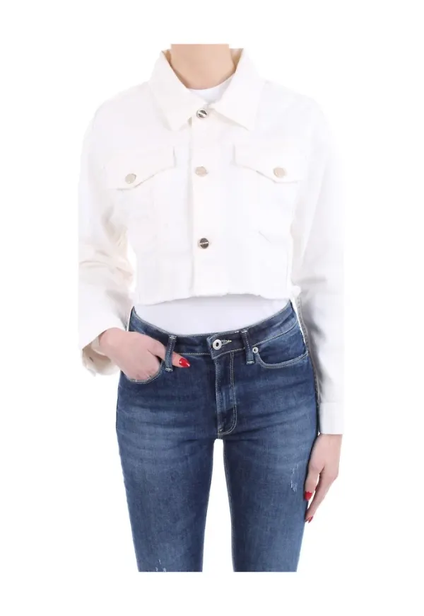 Blugirl Jeansjacka Vit, Dam