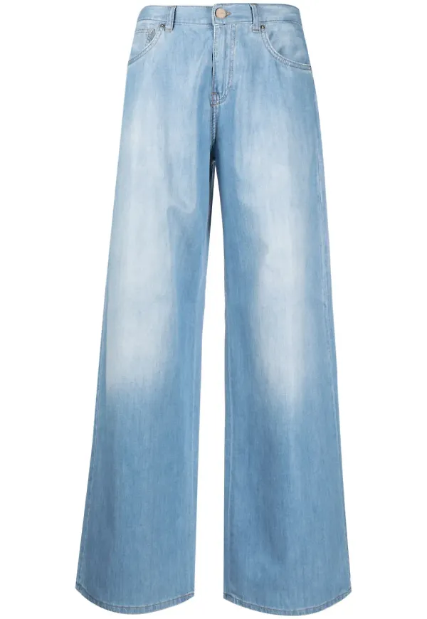Blugirl wide leg-jeans - Blå