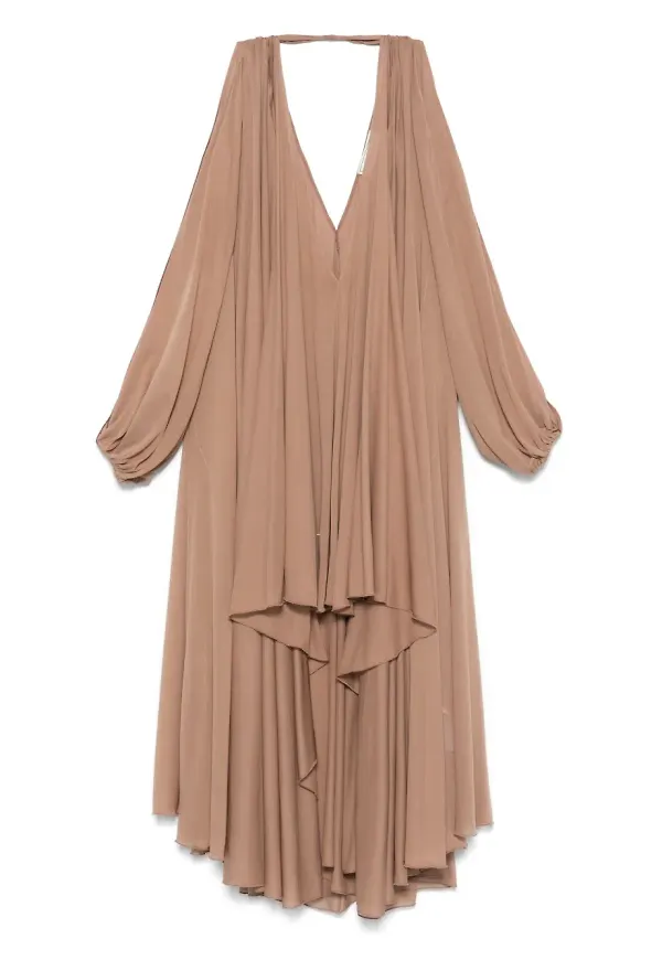 Blumarine asymmetrisk miniklänning - Brun