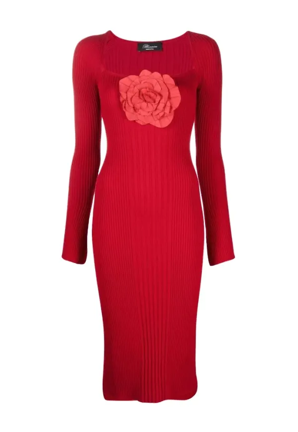 Blumarine Midi Dress Röd, Dam