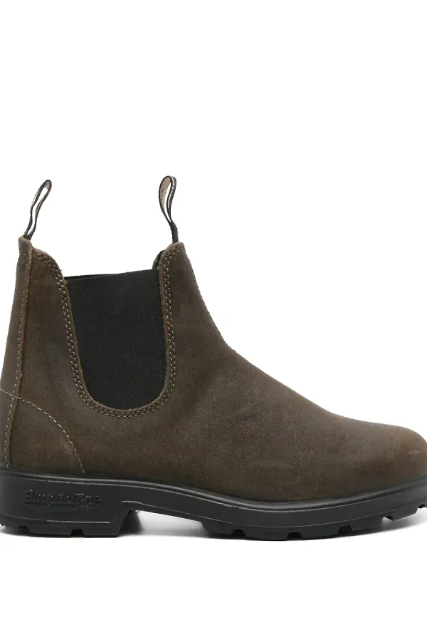 Blundstone Chelsea-boots i mocka - Grön