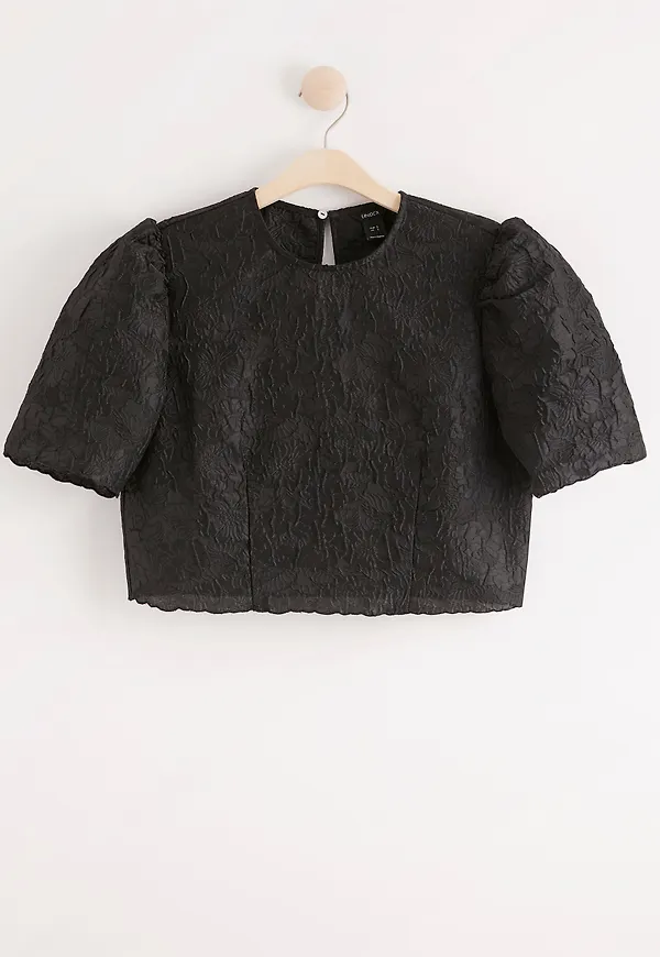 Blus i jacquard