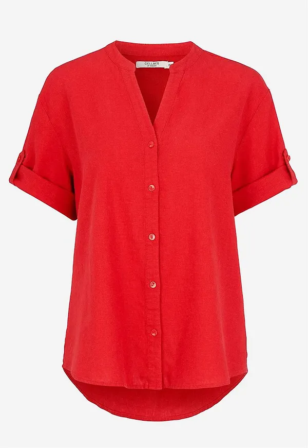 Blus i linnemix