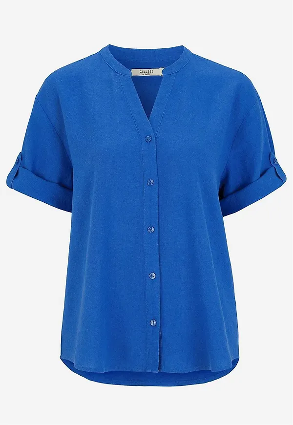 Blus i linnemix
