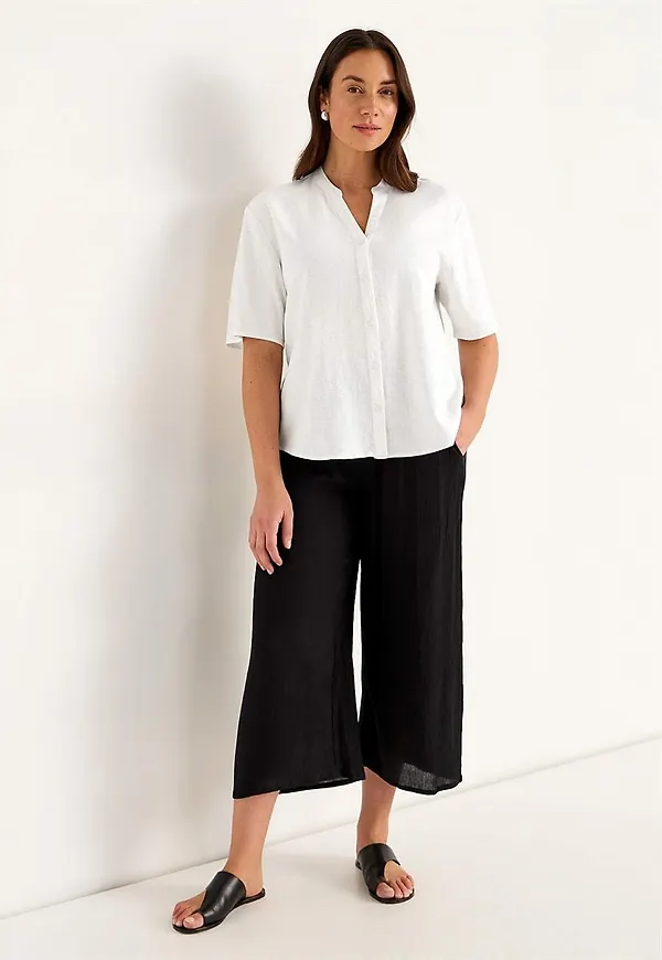 Blus i linnemix