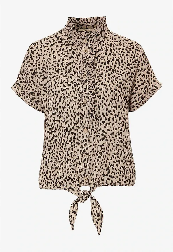 Blus i linnemix Lavara