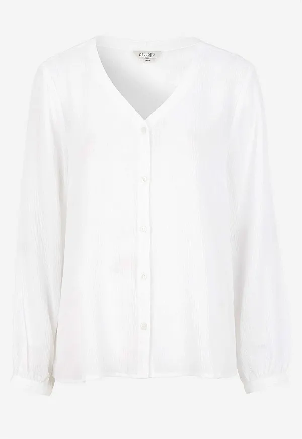 Blus med crepe-kvalitet
