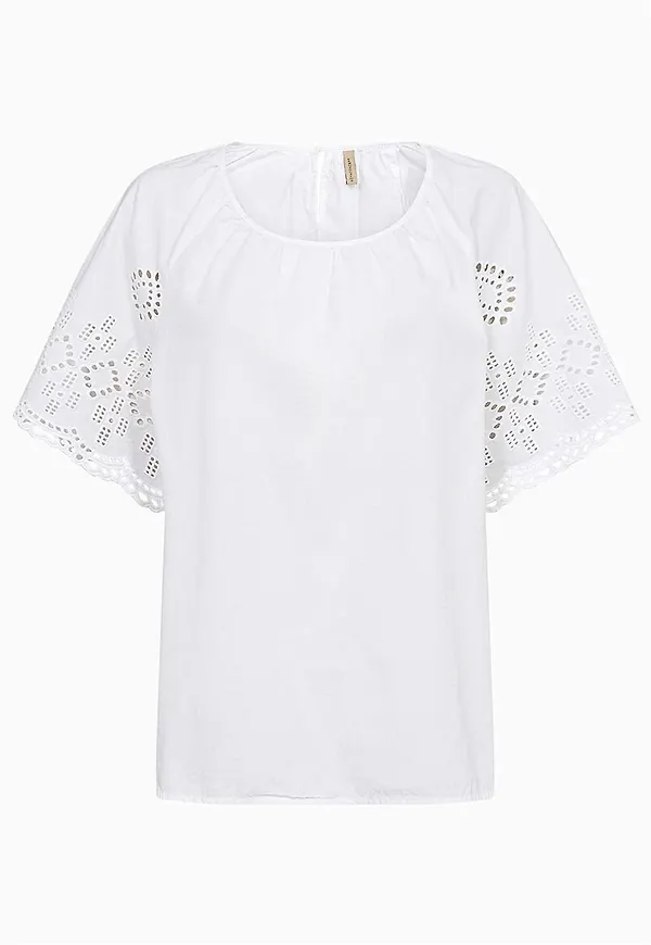 Blus med hålbroderi SC-Milly