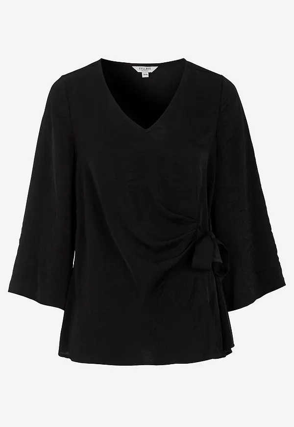 Blus med knytband