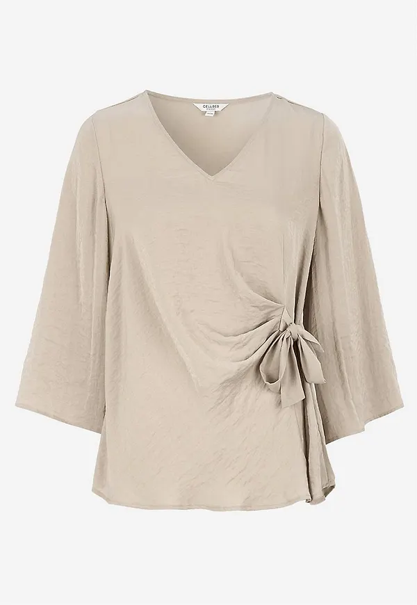 Blus med knytband