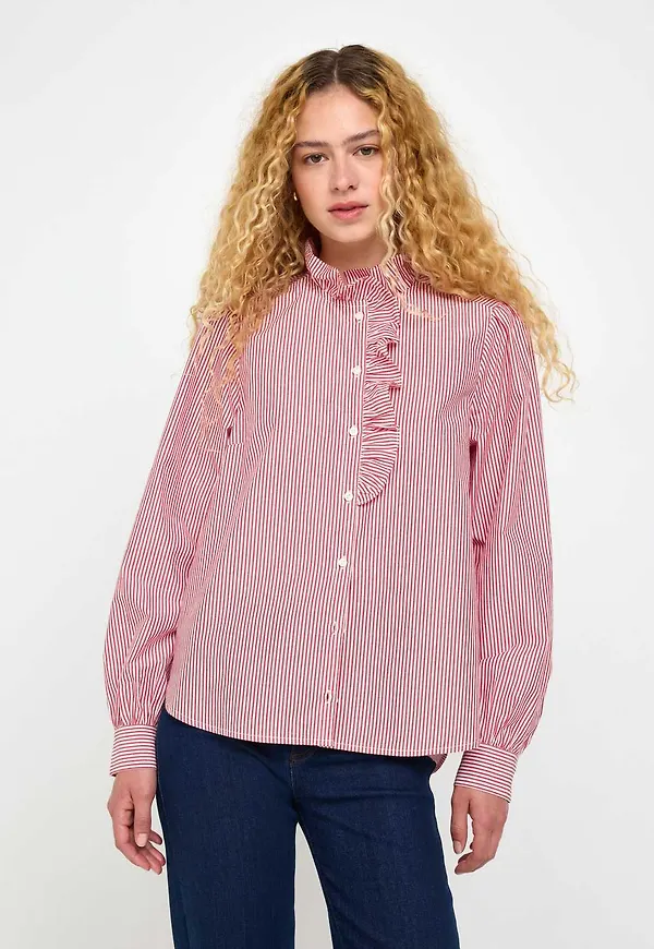Blus med långa ärmar