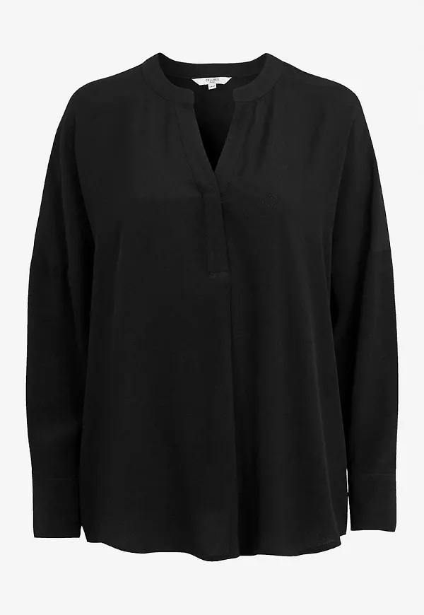 Blus med nedhasad axel