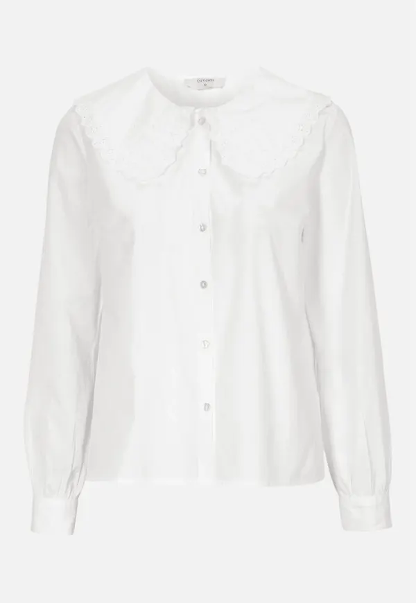 Blus med spetskrage Muhana