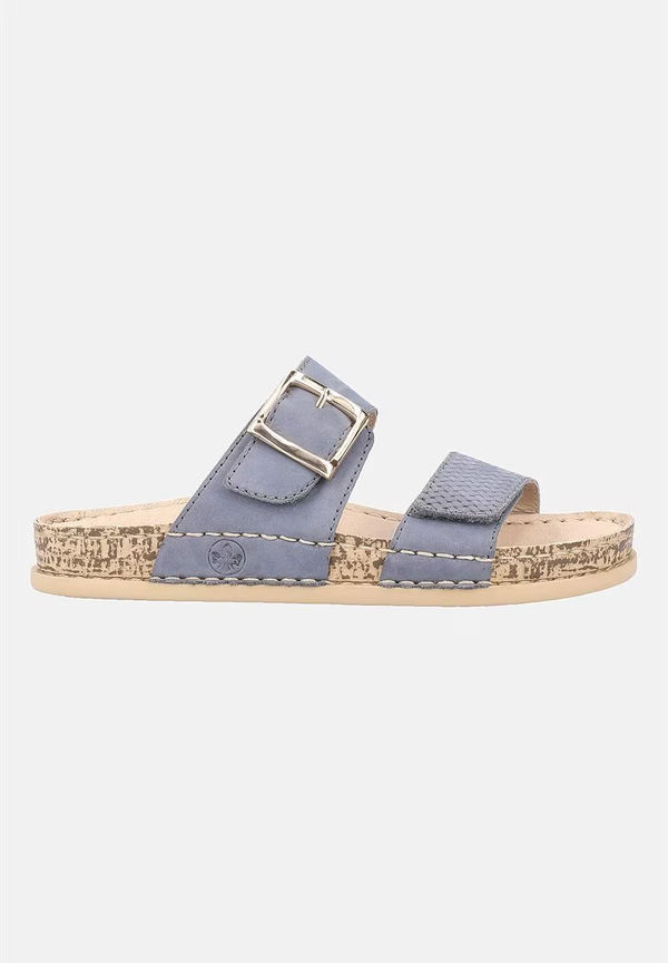 Blå sandal med remmar
