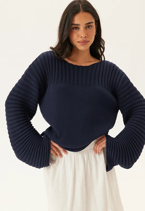Boatneck Knitted Sweater
