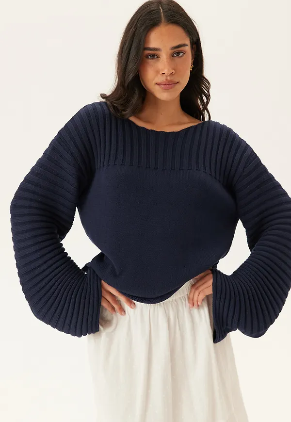 Boatneck Knitted Sweater