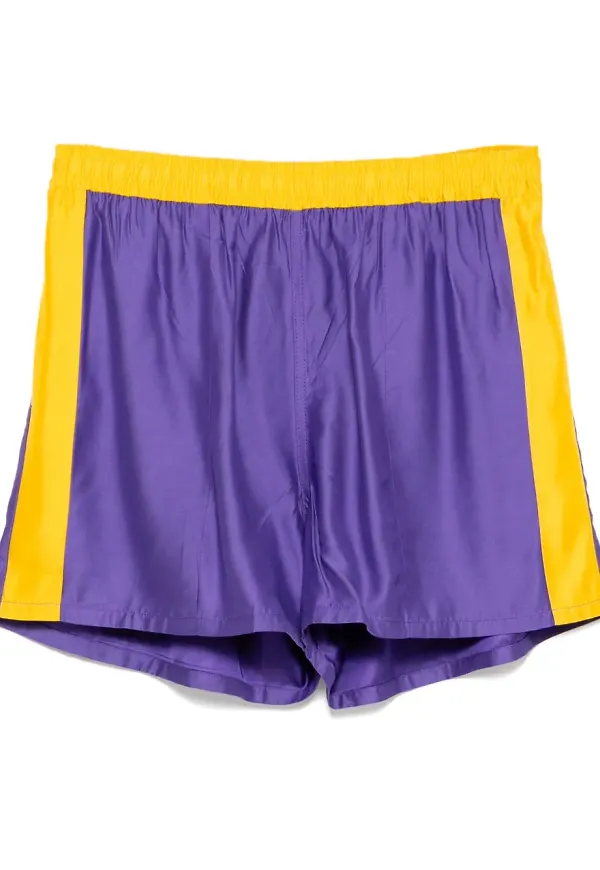 BODE fältshorts i satin - Lila