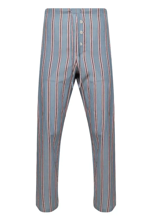 BODE randiga pyjamasbyxor - Blå