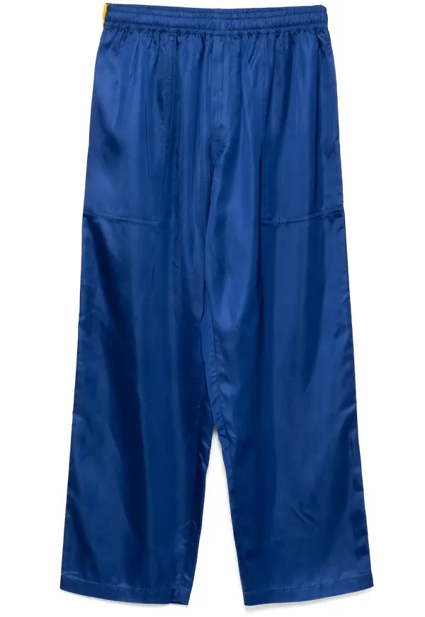 BODE trackpants i satin - Blå