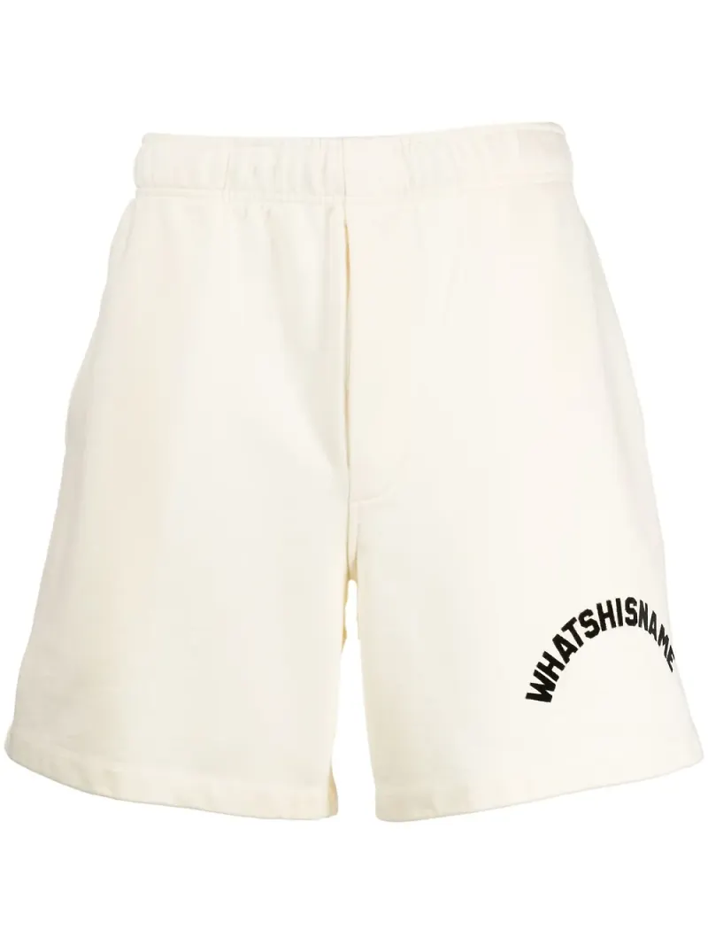 BODE Whatshisname sweatshorts med logotyp - Neutral