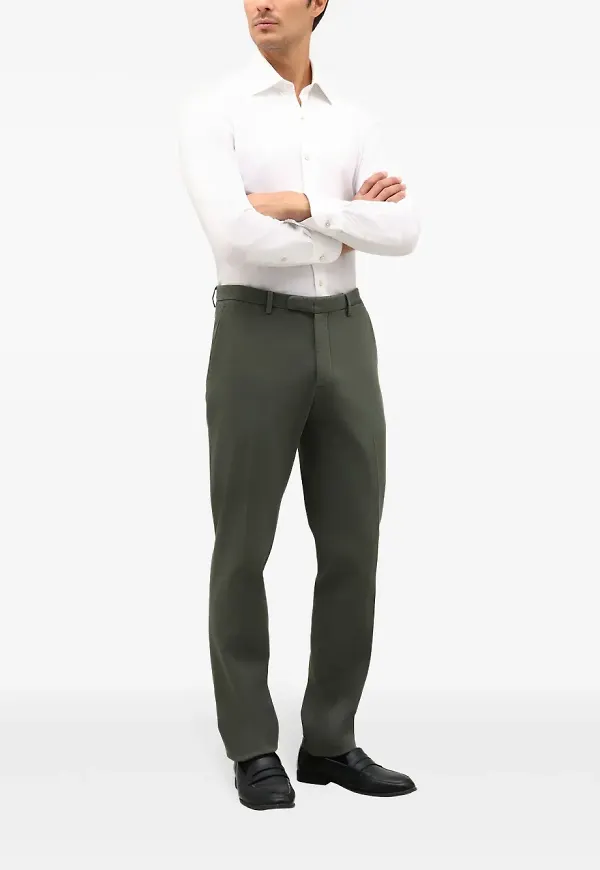 Boglioli Comfort smala chinos - Grön