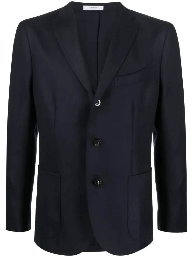 Boglioli enkelknäppt blazer - Blå