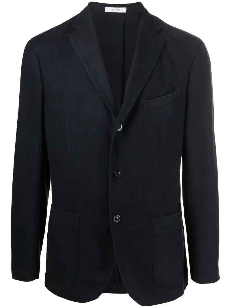 Boglioli enkelknäppt blazer - Blå