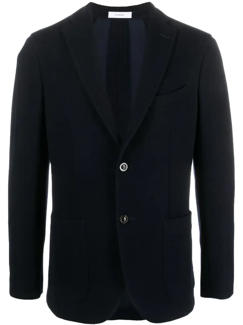 Boglioli enkelknäppt blazer - Blå