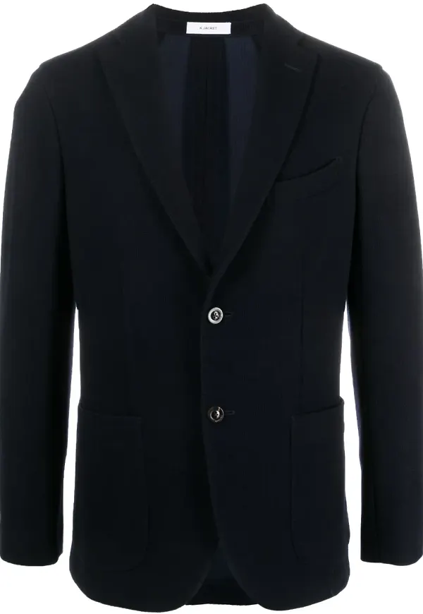 Boglioli enkelknäppt blazer - Blå
