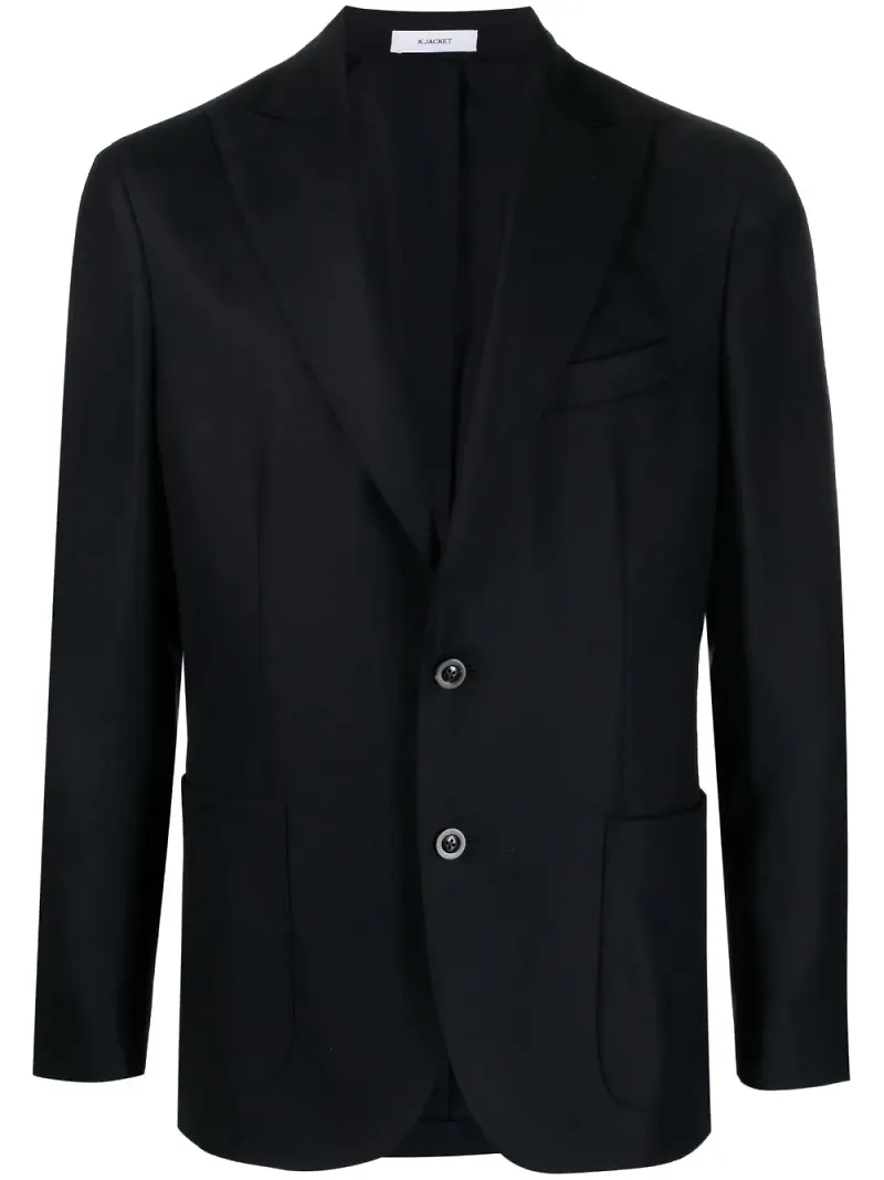 Boglioli enkelknäppt blazer - Blå