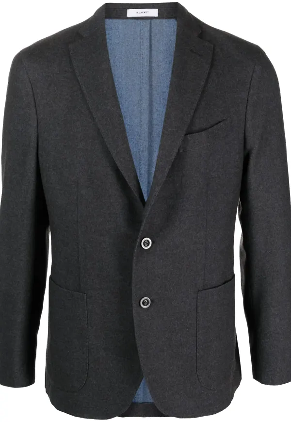 Boglioli enkelknäppt blazer - Grå