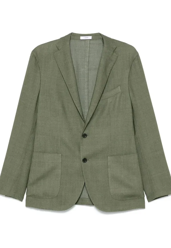 Boglioli enkelknäppt blazer - Grön