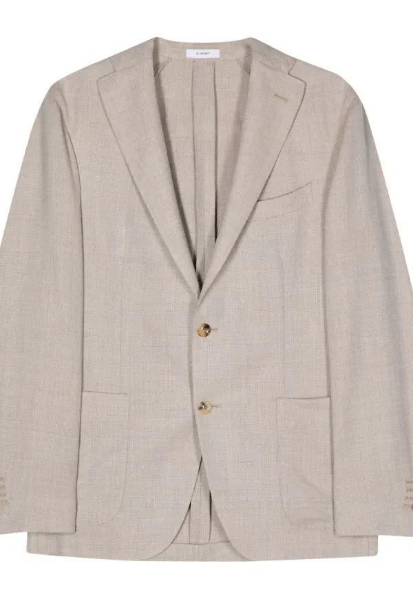 Boglioli enkelknäppt blazer - Neutral