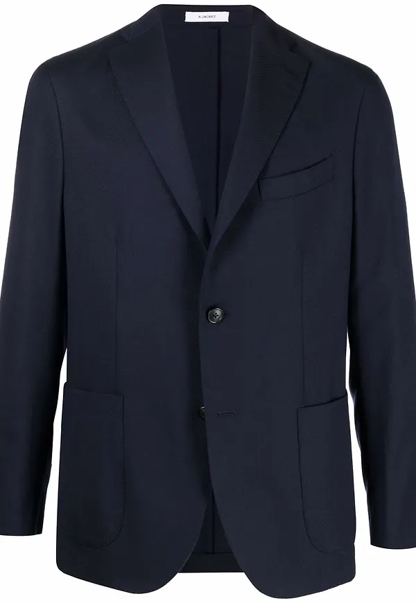 Boglioli K-Jacket enkelknäppt blazer - Blå
