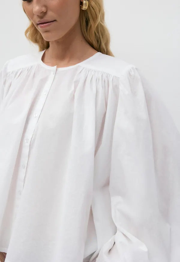 Gina Tricot - Boho blouse - blusar - Vit - XS - Dam