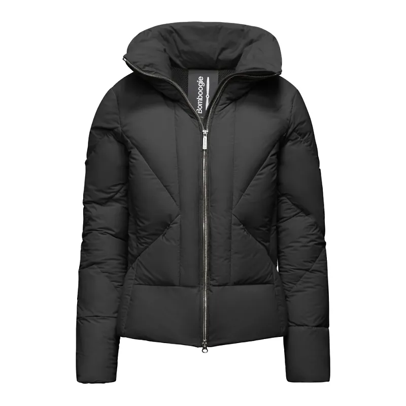 BomBoogie, Jacka, Dam, XL, Nylon, Stretch Nylon Dunjacka med Hög Krage