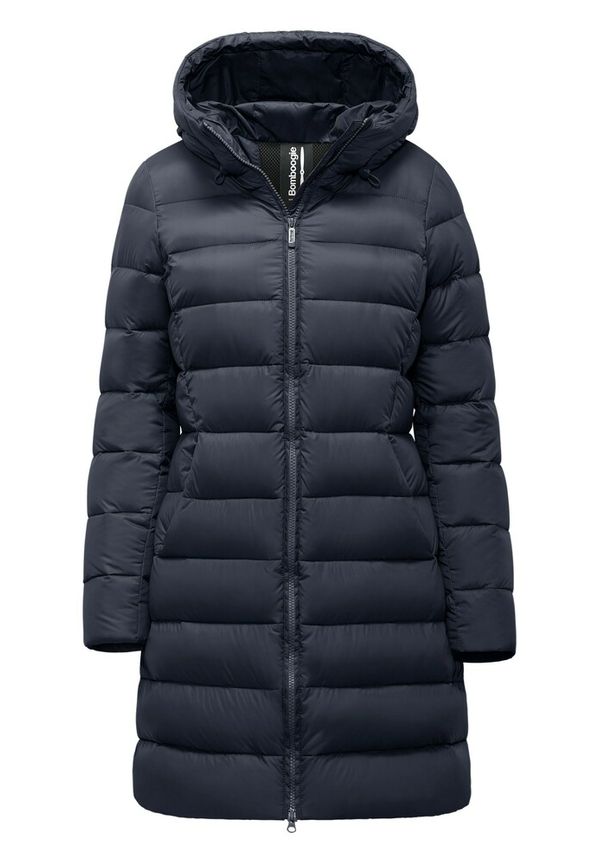 BomBoogie Long Down Jacket in Recycled Nylon Blå, Dam