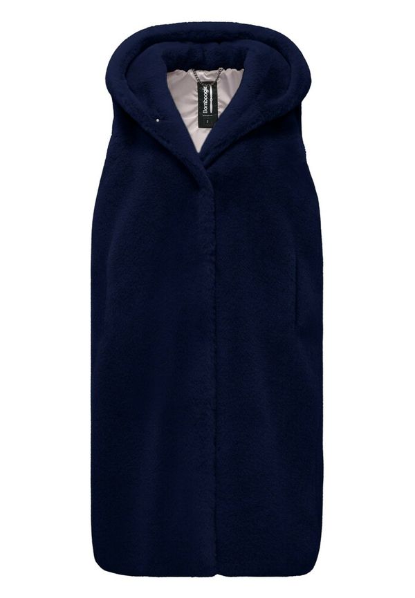 BomBoogie Long Eco-Fur Vest Blå, Dam