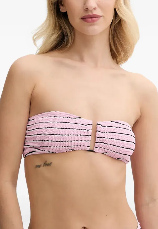 Bond-eye Blake bikiniöverdel i bandeau-modell - Rosa