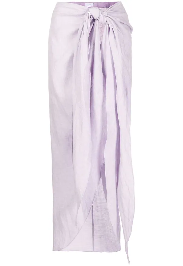 BONDI BORN draperad omlottkjol - Lila