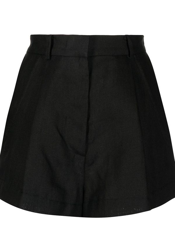 BONDI BORN shorts med plisserad detalj - Svart
