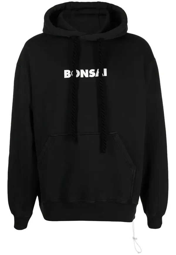 Bonsai huvtröja med logotyp - Svart