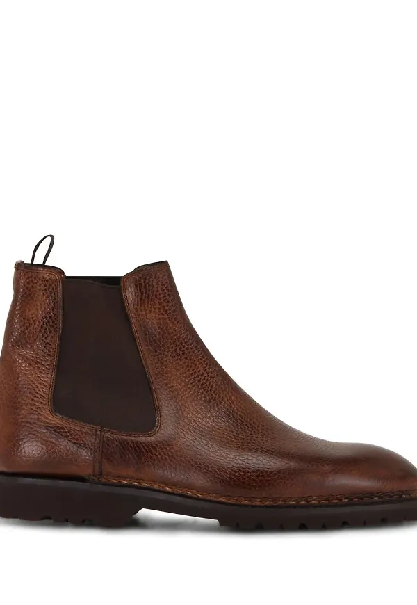 Bontoni Chelsea-boots i läder - Brun