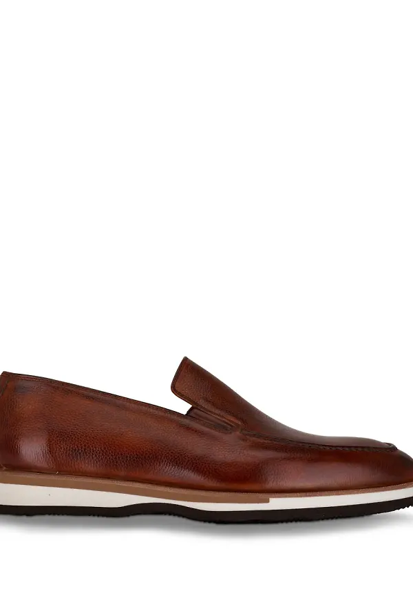 Bontoni läderloafers - Brun