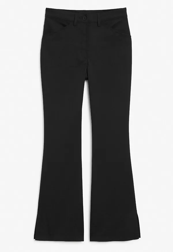 Boot leg trousers - Black