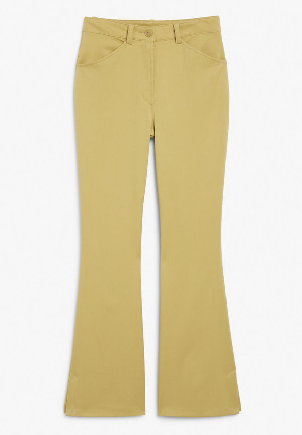 Boot leg trousers - Yellow