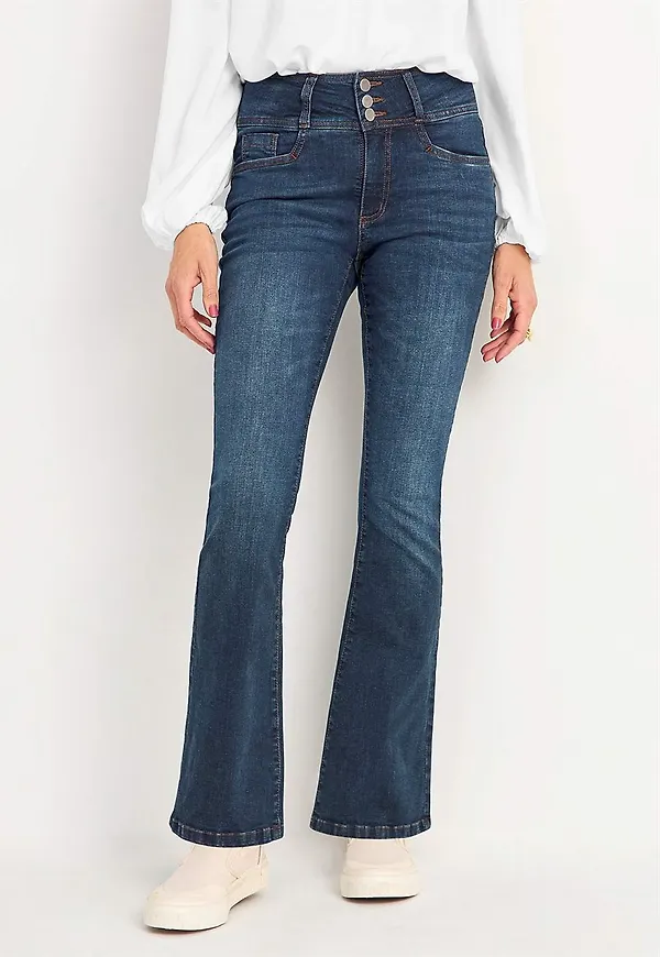 Bootcut jeans med hög midja - två längder Jennifer